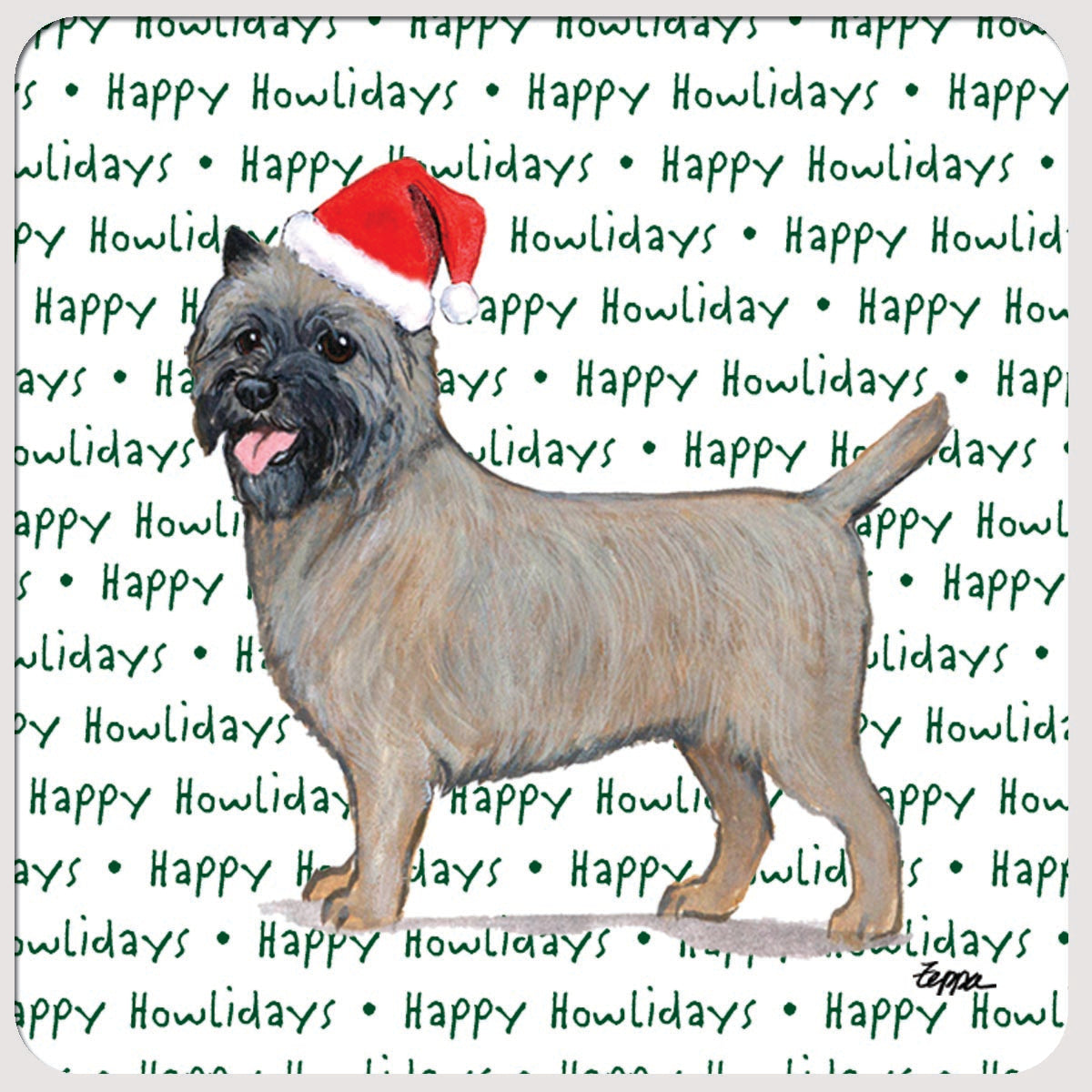 Cairn Terrier Christmas Coasters