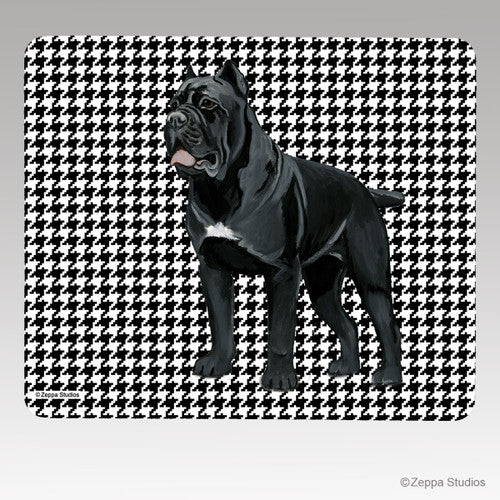 Cane Corso Houndstooth Mouse Pad