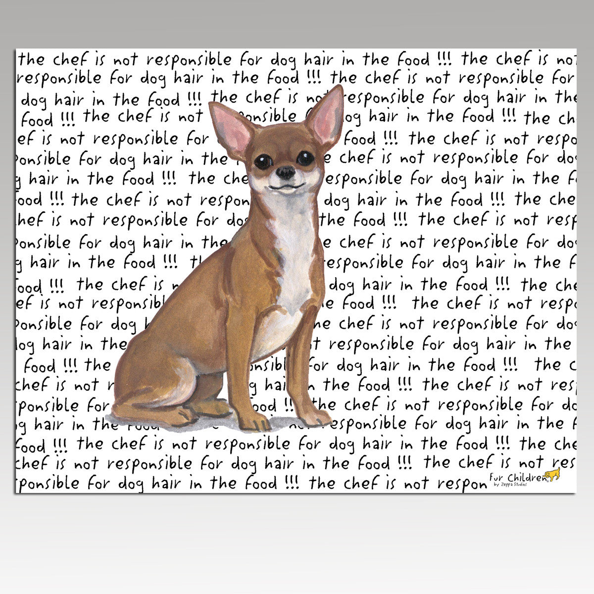 Chihuahua Message Cutting Board - Rectangular