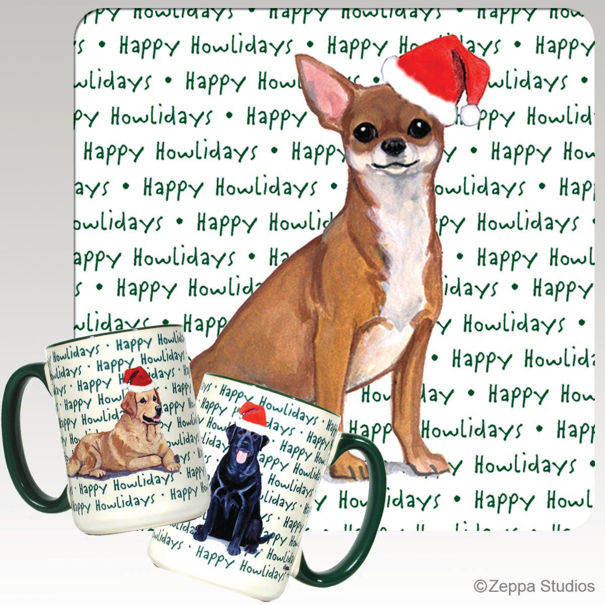 Chihuahua Christmas Mugs
