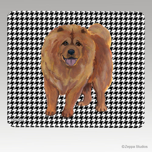 Chow Chow Houndstooth Mouse Pad