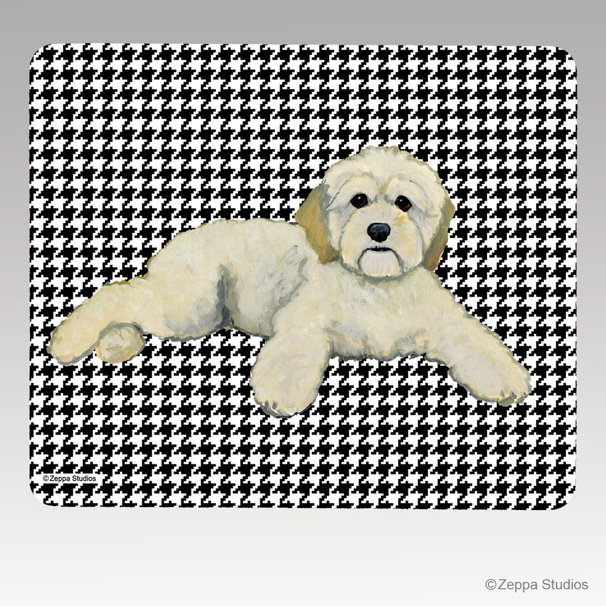 Cockapoo Houndstooth Mouse Pad – Zeppa Studios