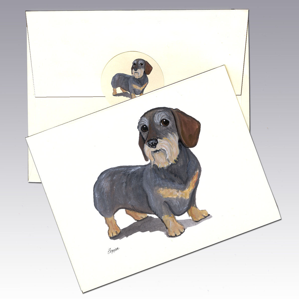 Wire Haired Dachshund Note Cards