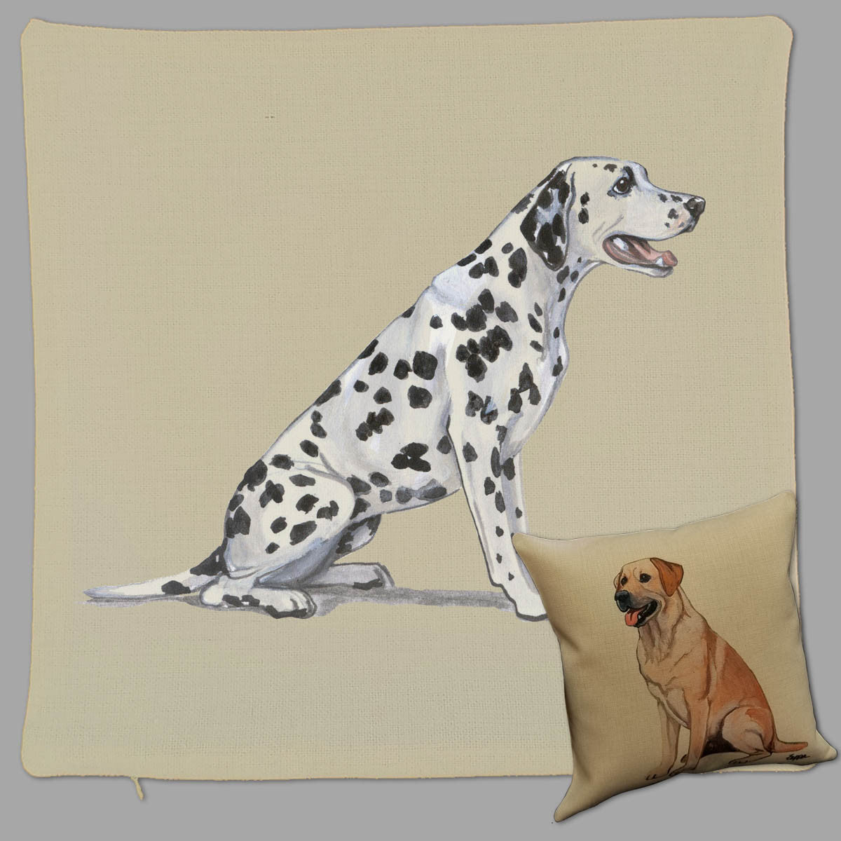 Zeppa Studios Dalmatian Throw Pillow