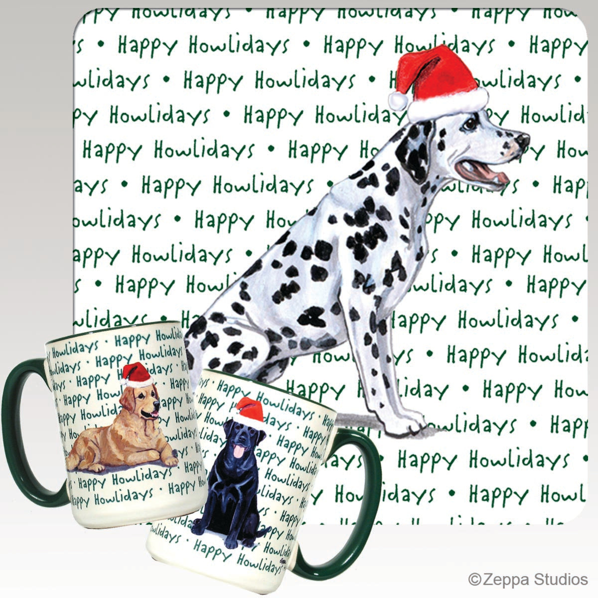 Dalmatian Christmas Mugs