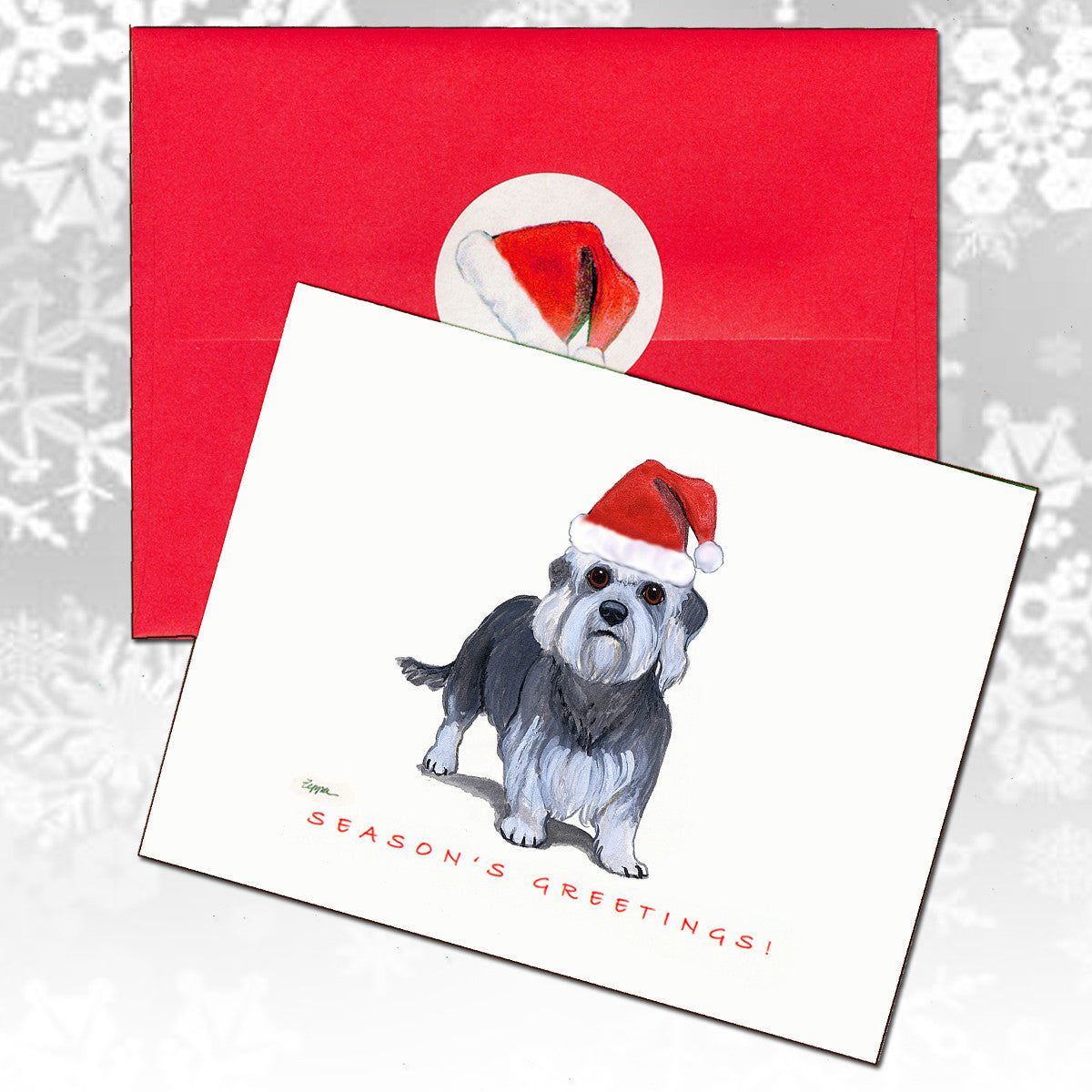 Dandi Dinmont Terrier Christmas Cards