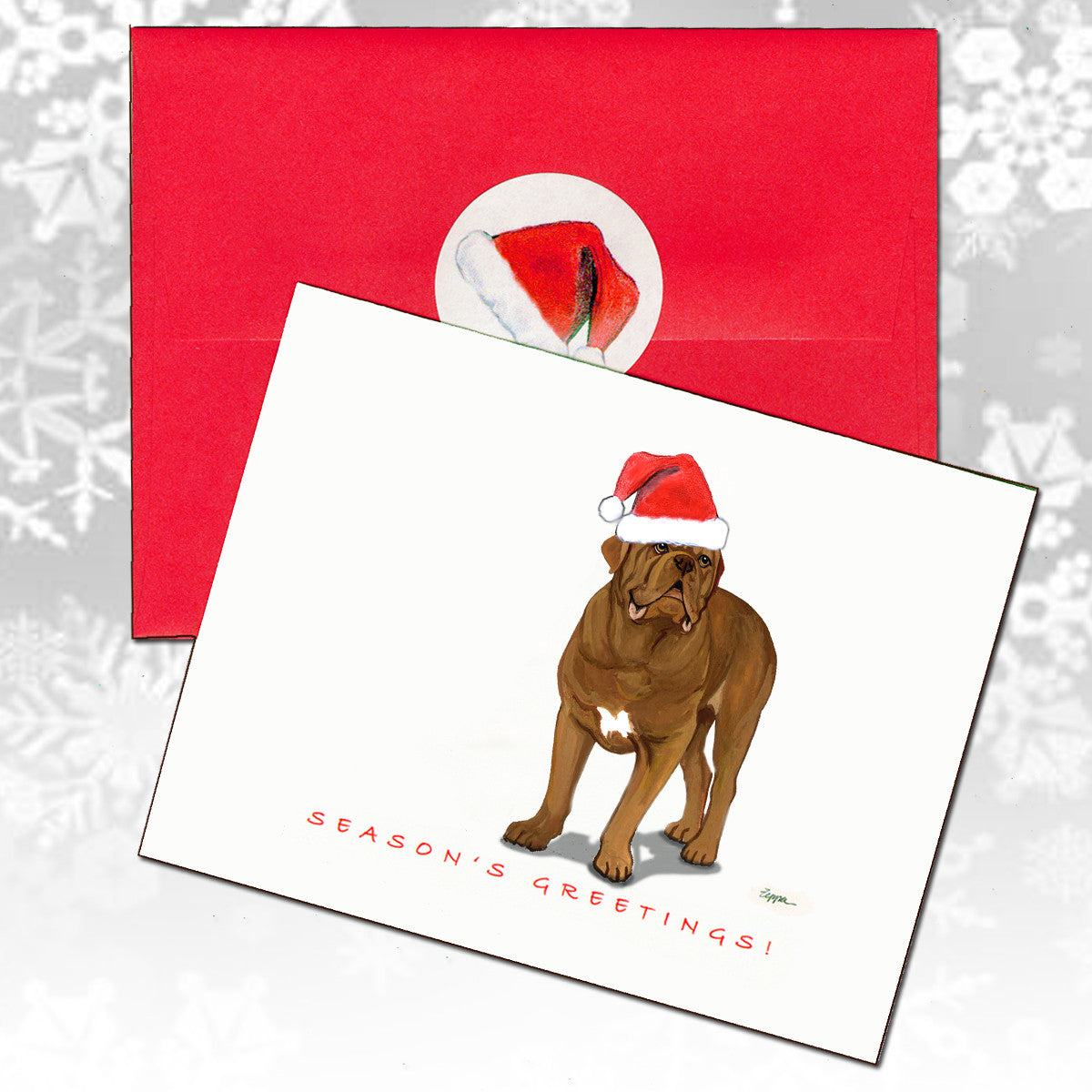 Dogue De Bordeaux Christmas Cards