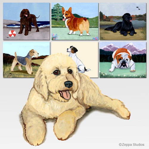 Labradoodle & Golden Doodle Scenic Mouse Pad