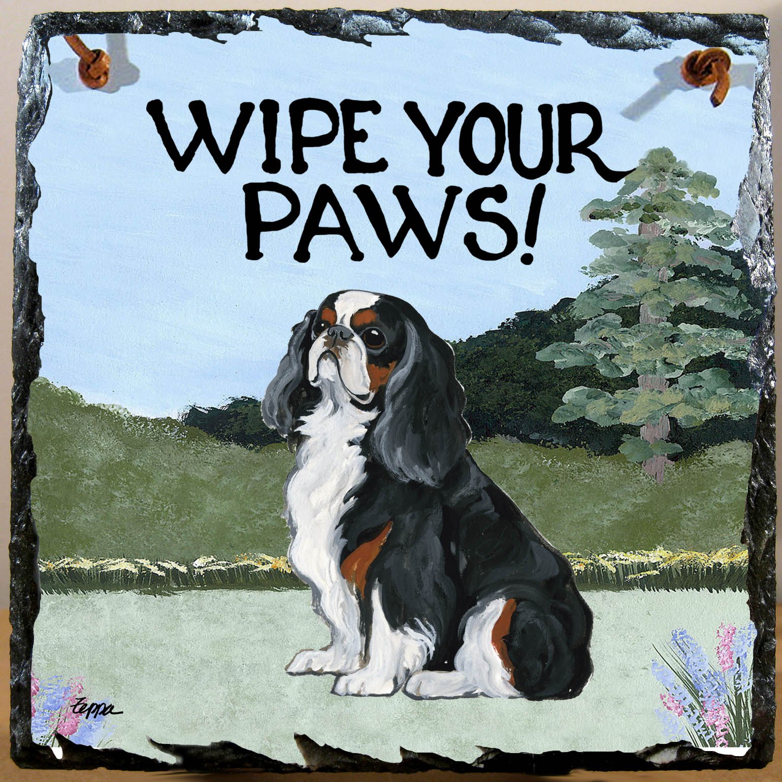 English Toy Spaniel Slate Signs