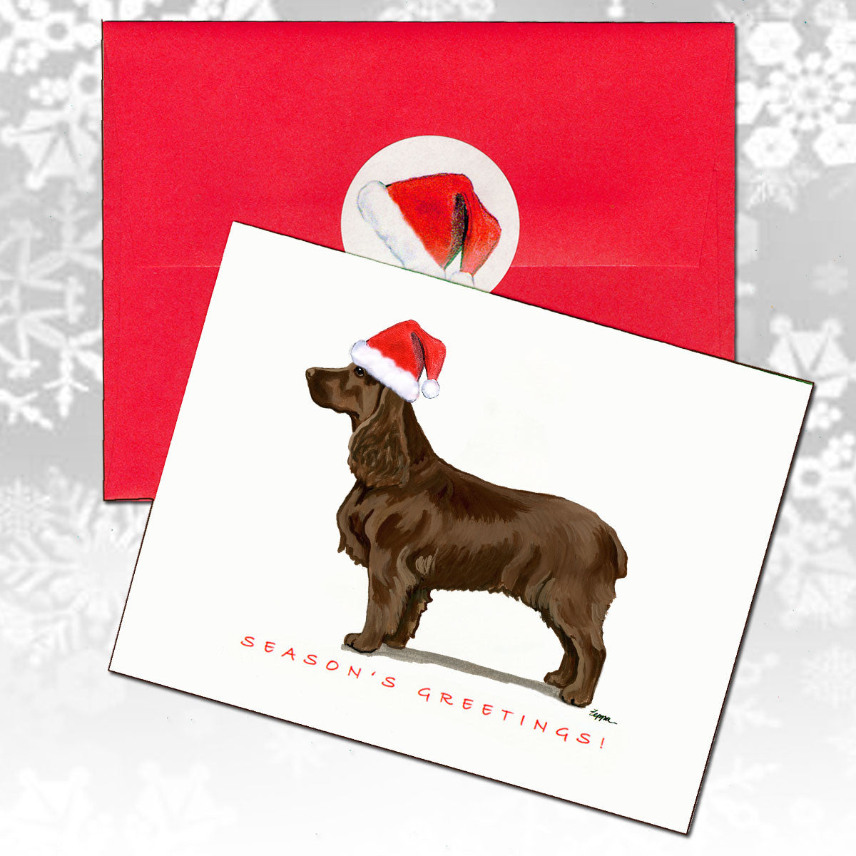 Field Spaniel Christmas Cards