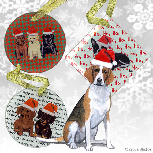 Foxhound Christmas Ornament