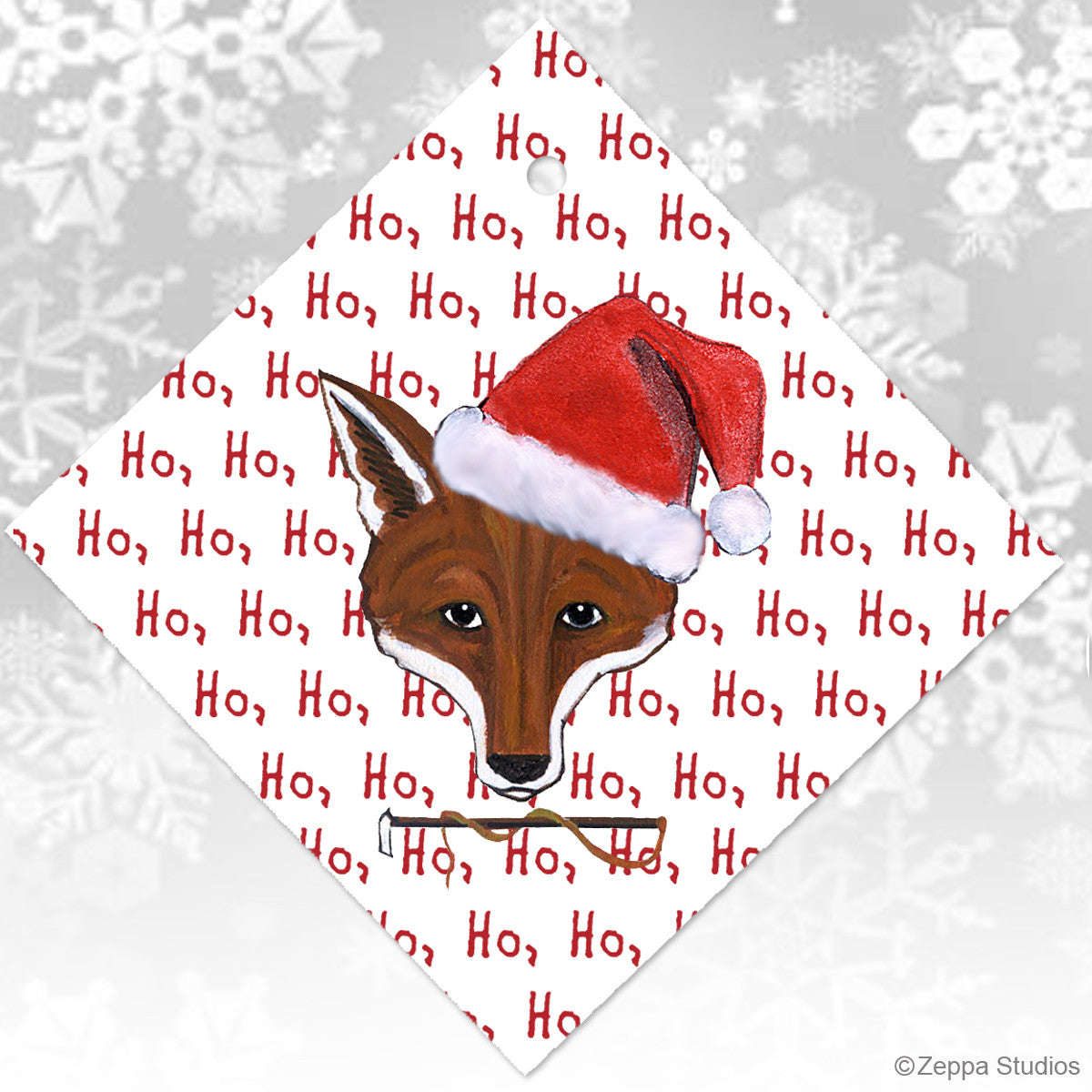 Fox Mask Christmas Ornament