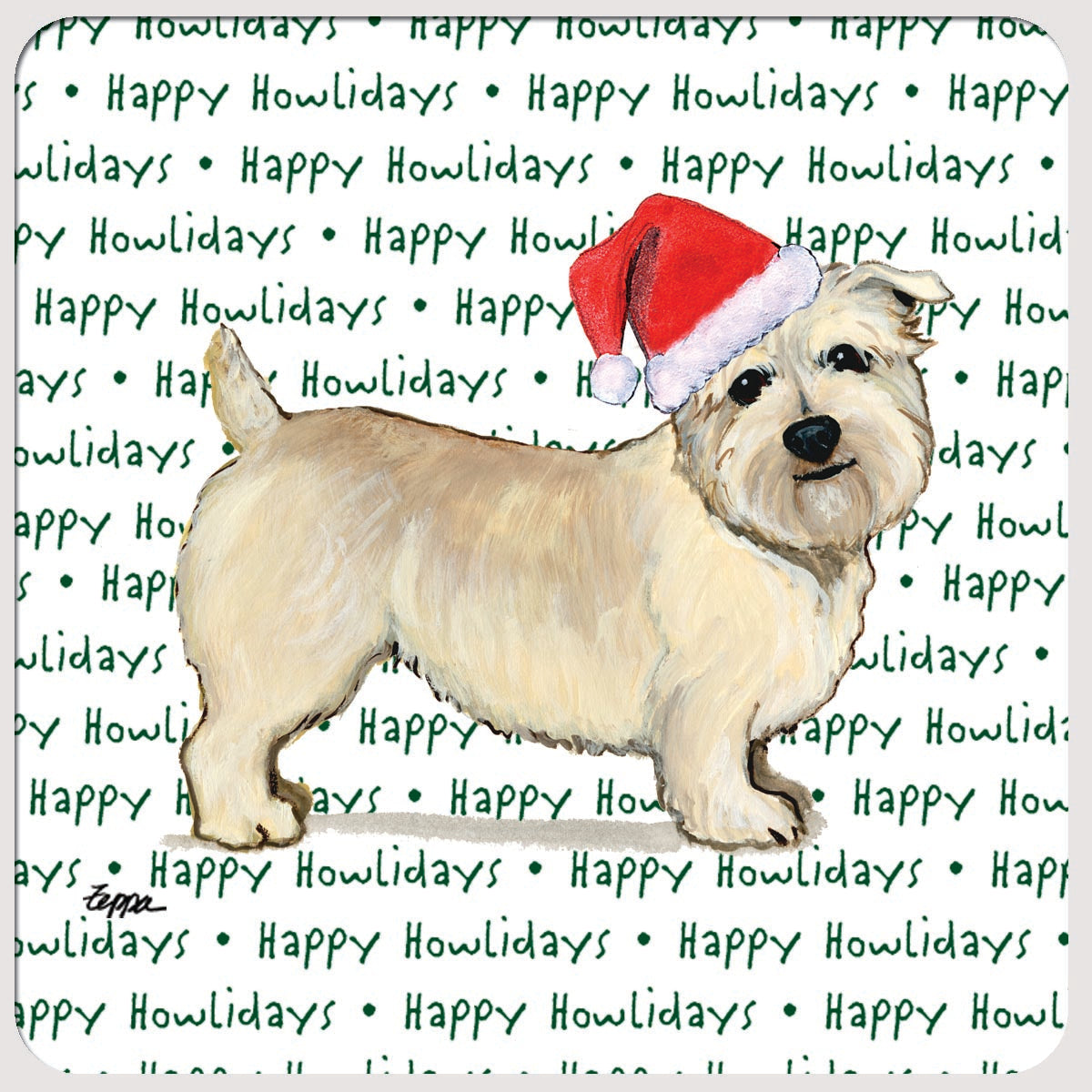 Glen of Imaal Terrier Christmas Coasters