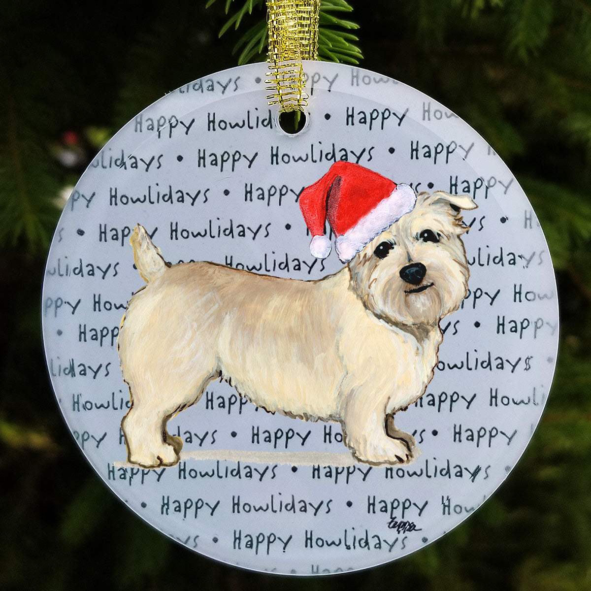 Glen of Imaal Terrier Christmas Ornament