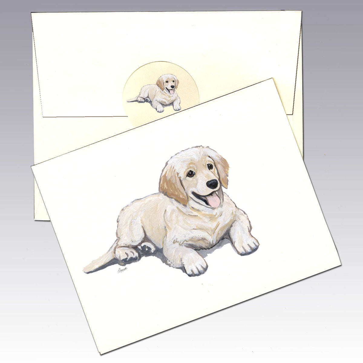 Golden Retriever Puppy Note Cards