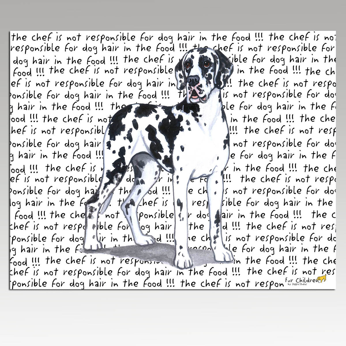 Uncropped Great Dane Message Cutting Board