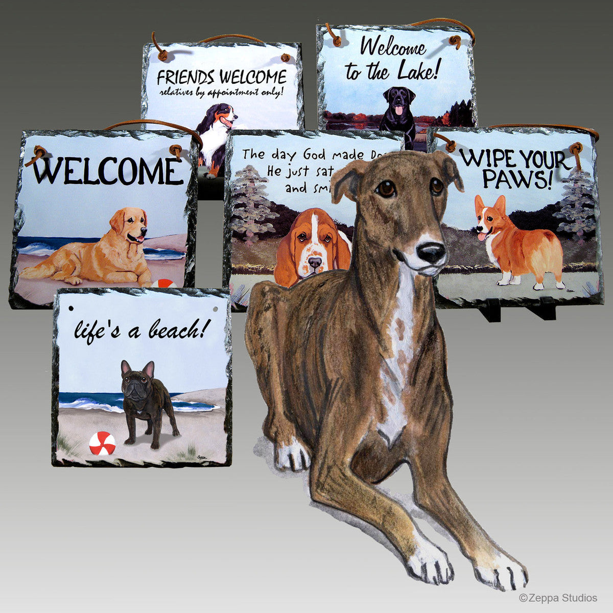 Greyhound Slate Signs