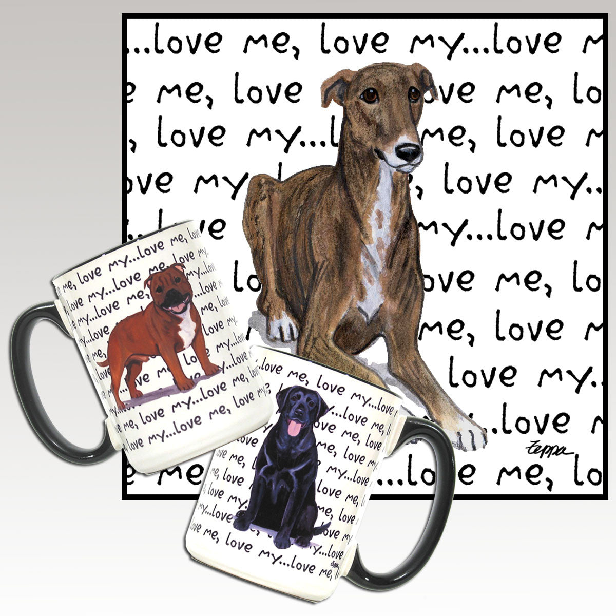 Greyhound Love Me Mug