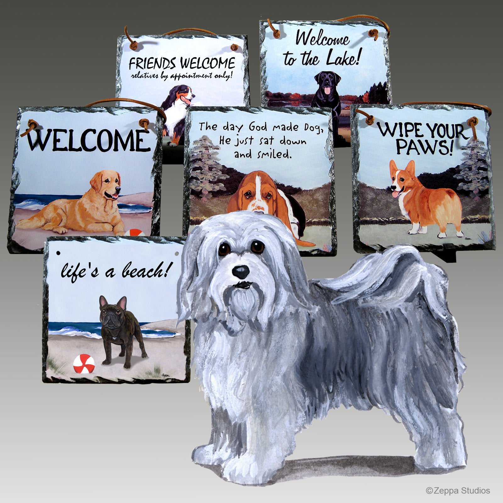 Havanese Slate Signs