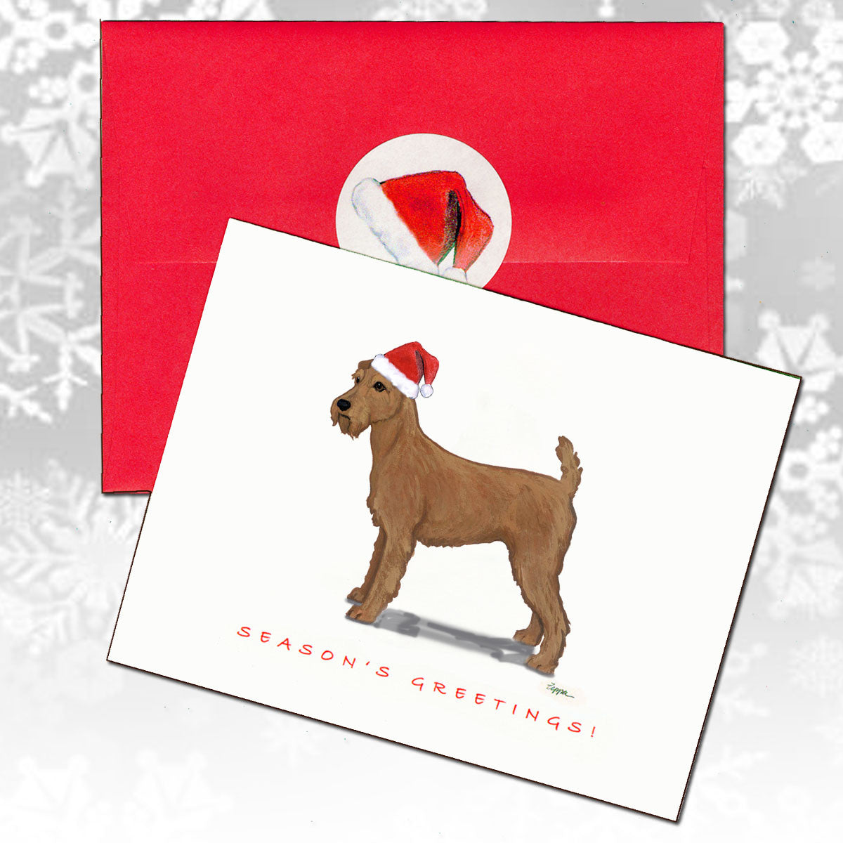 Irish Terrier Christmas Cards