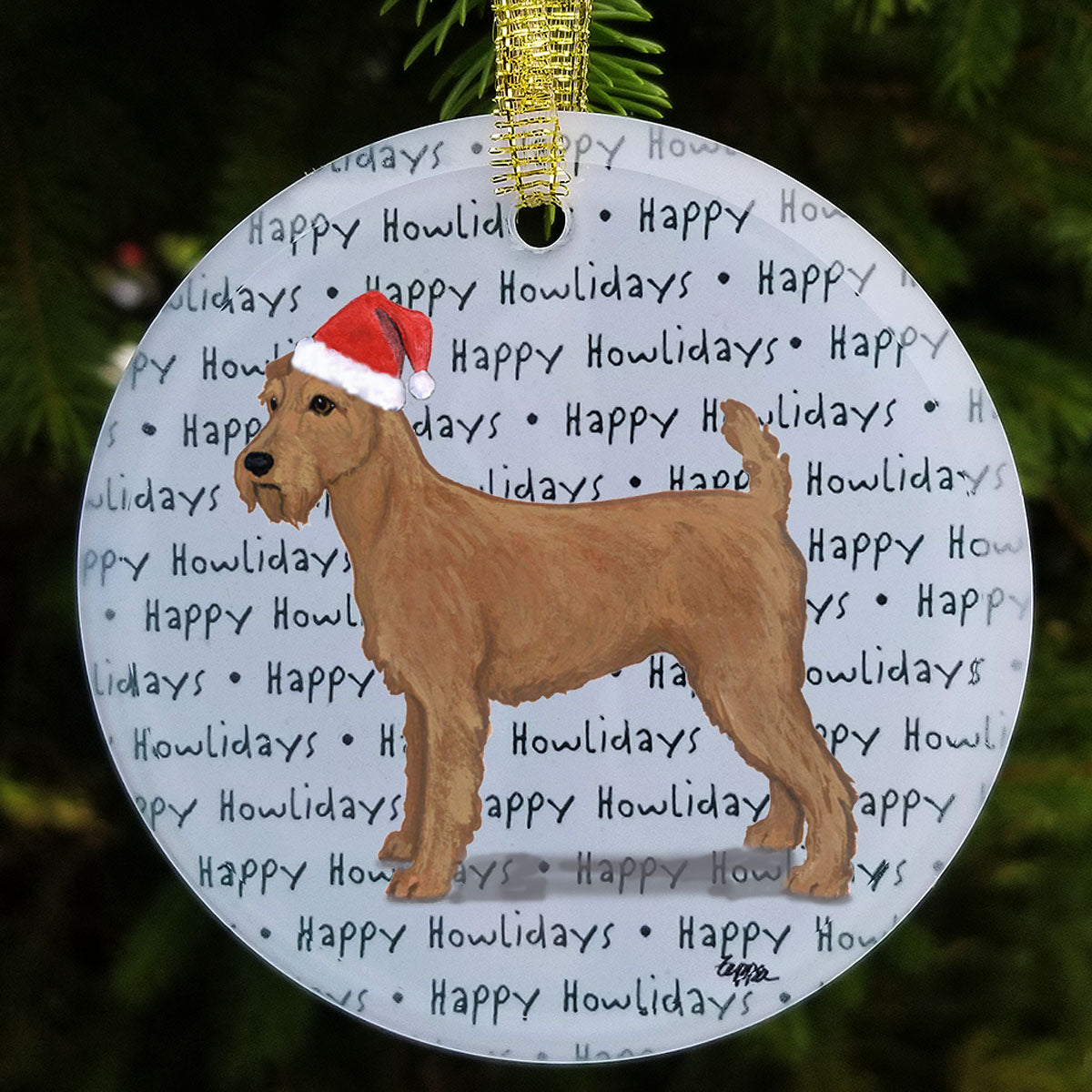 Irish Terrier Christmas Ornaments