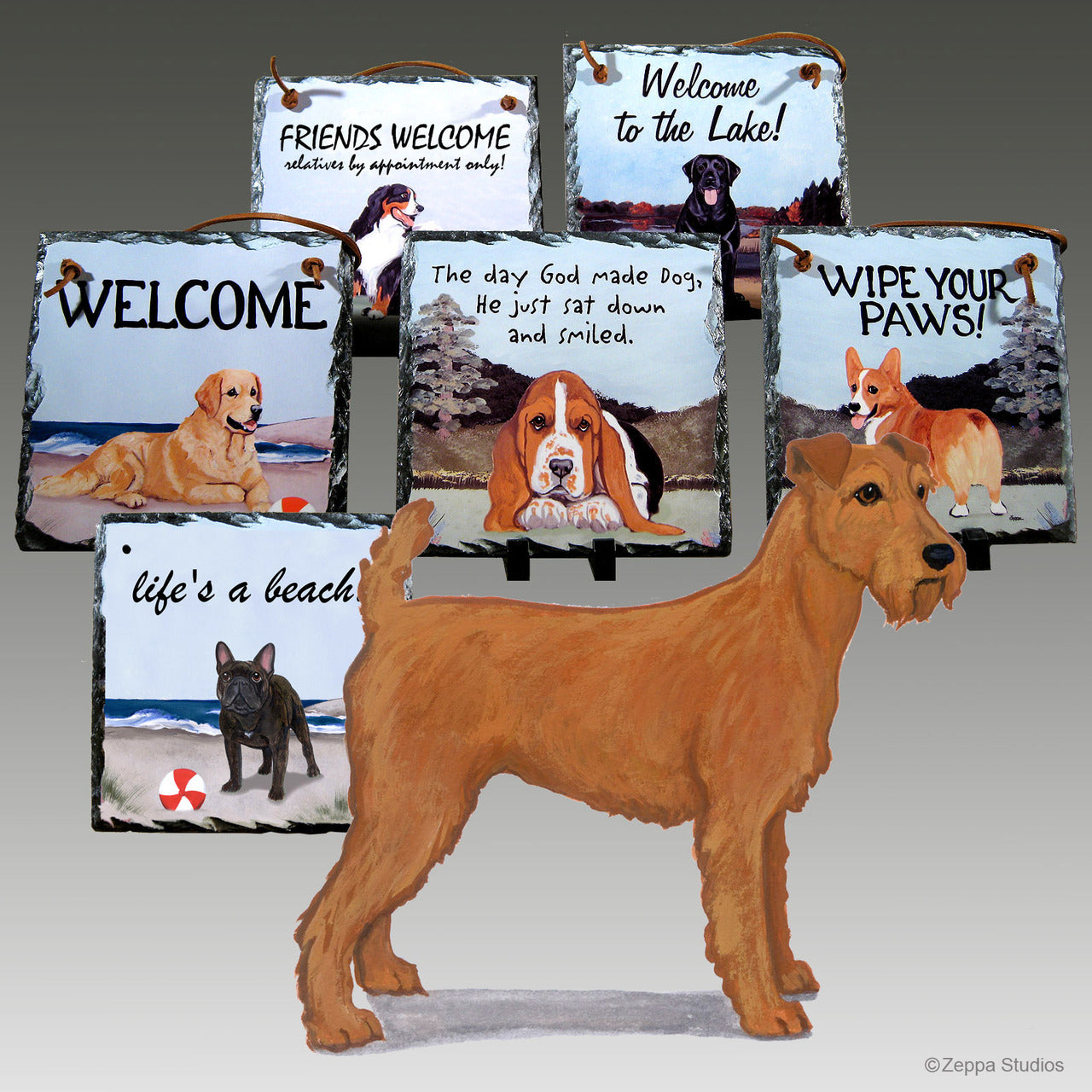 Irish Terrier Slate Signs
