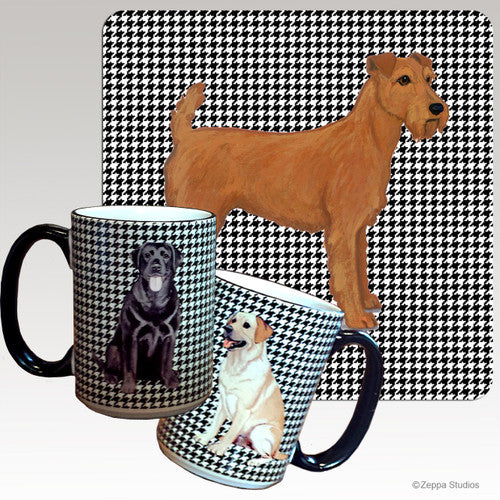Irish Terrier Houndzstooth Mug