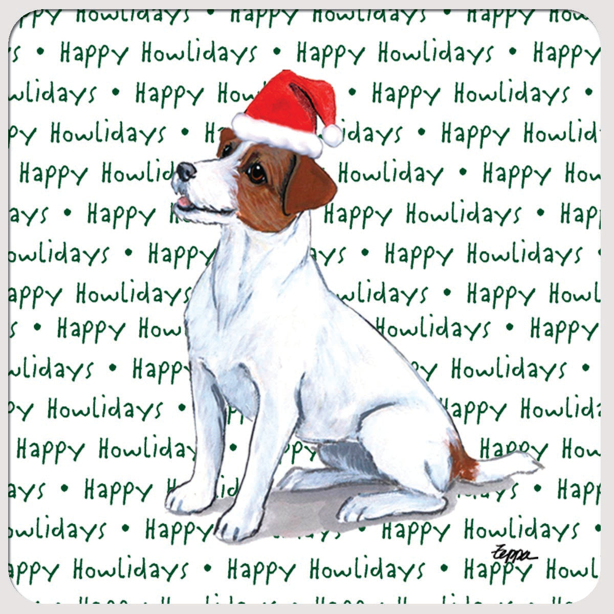 Jack Russell Terrier Christmas Coasters