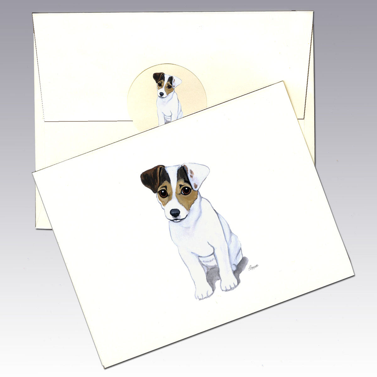 Jack Russell Puppy Note Cards