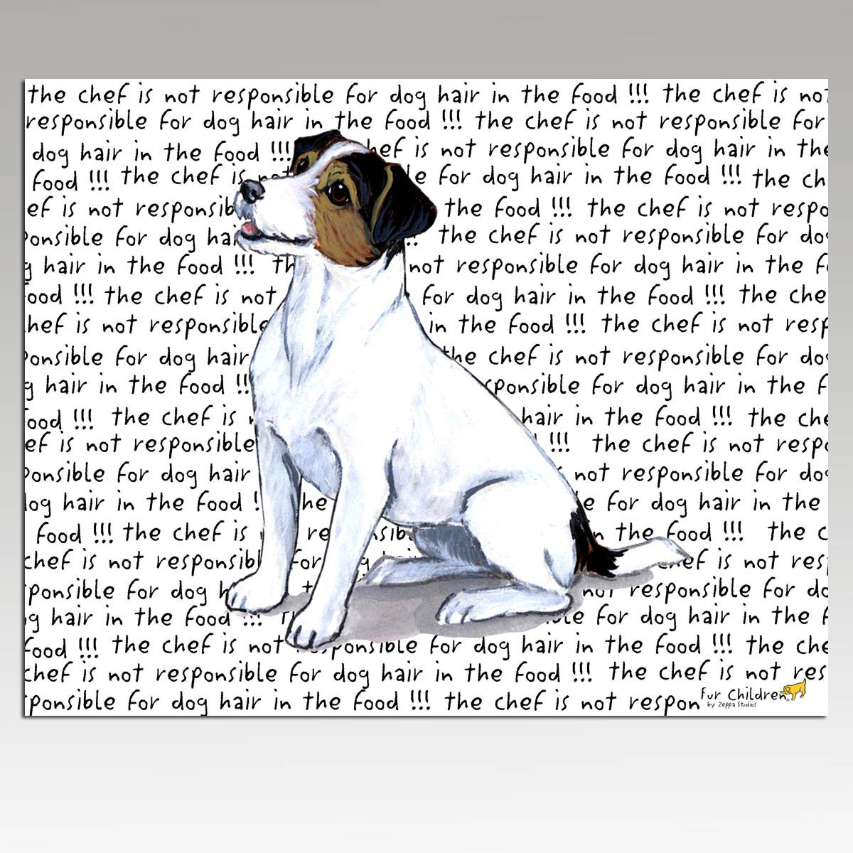 Tri Color Jack Russell Terrier Message Cutting Board