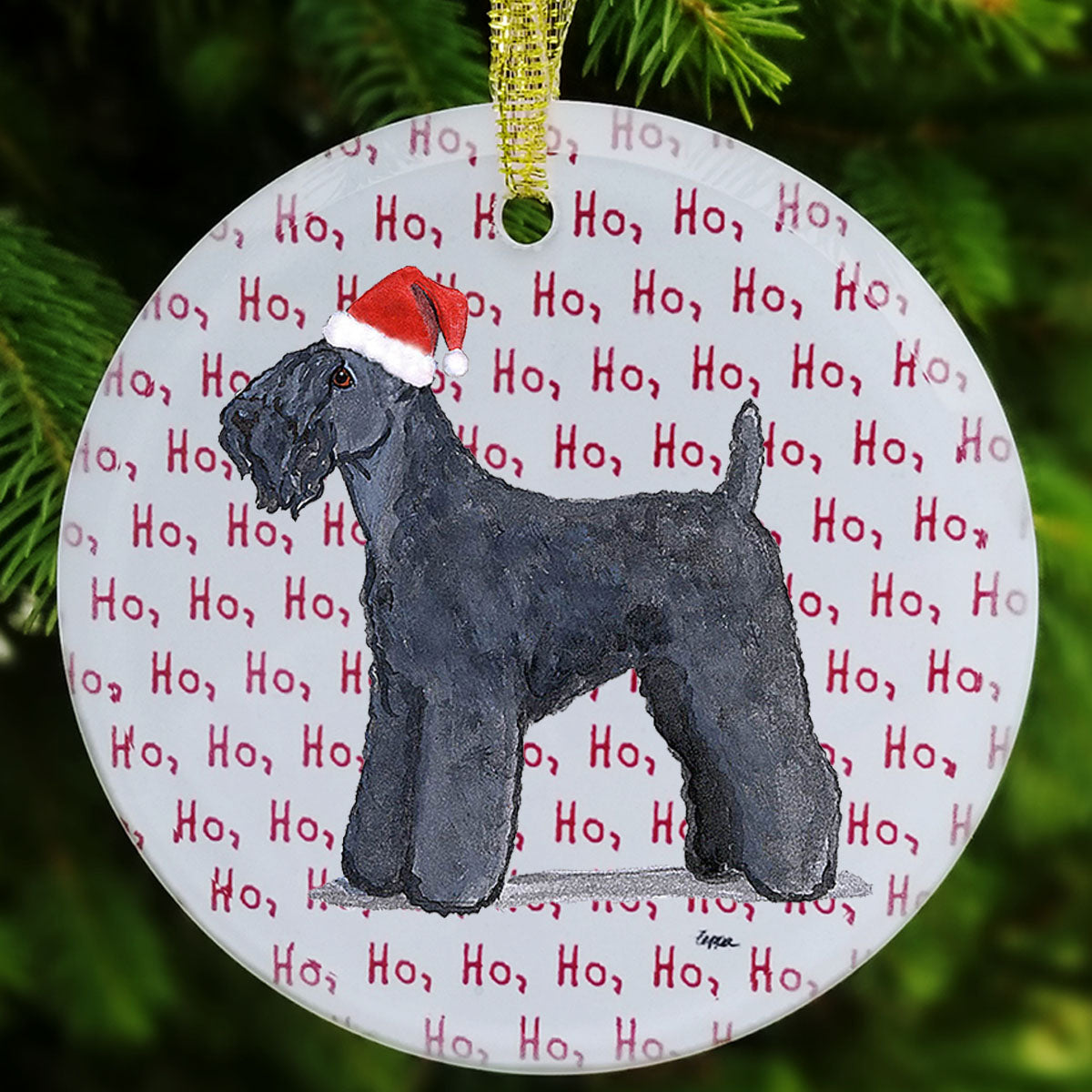 Kerry Blue Terrier Christmas Ornaments