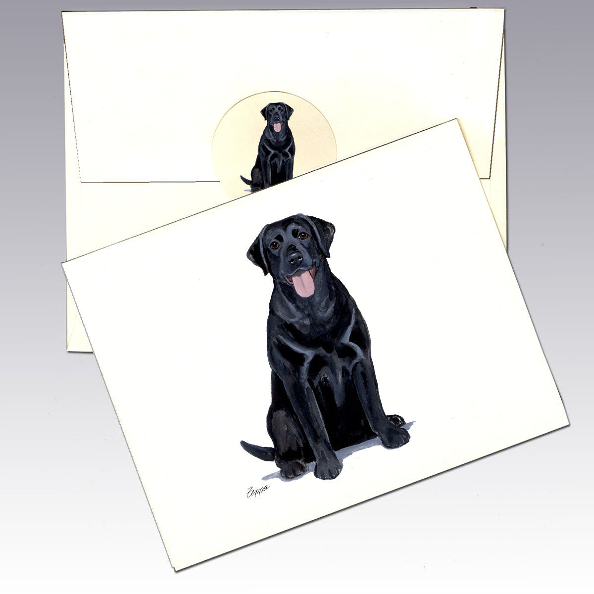 Black Lab Note Cards