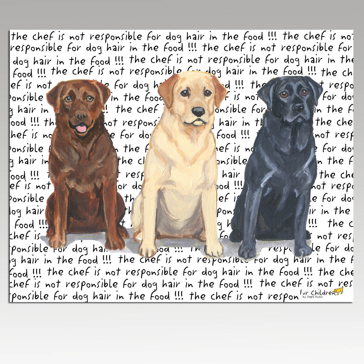 Lab Trio, Adults Christmas Cards