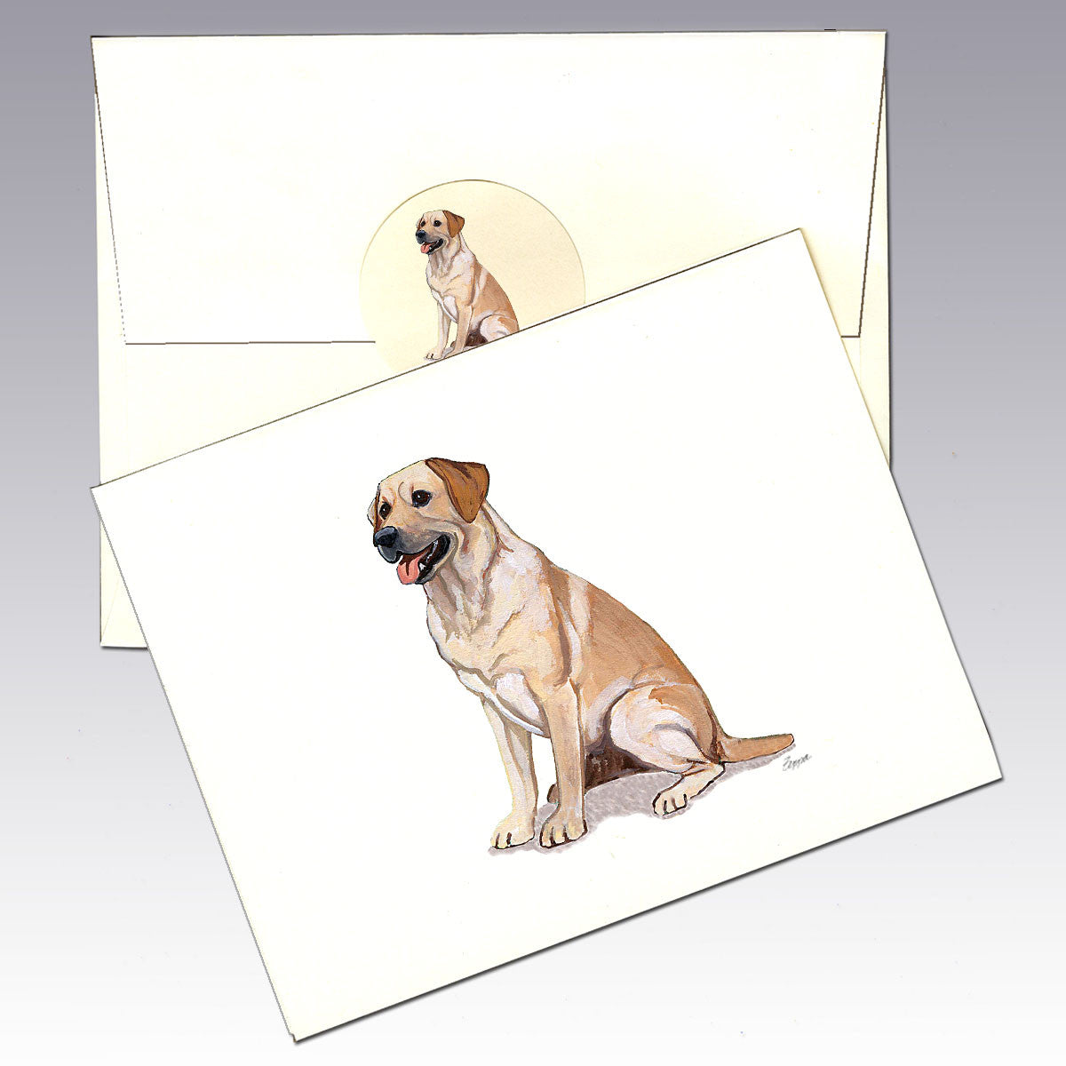 Yellow Lab Note Cards