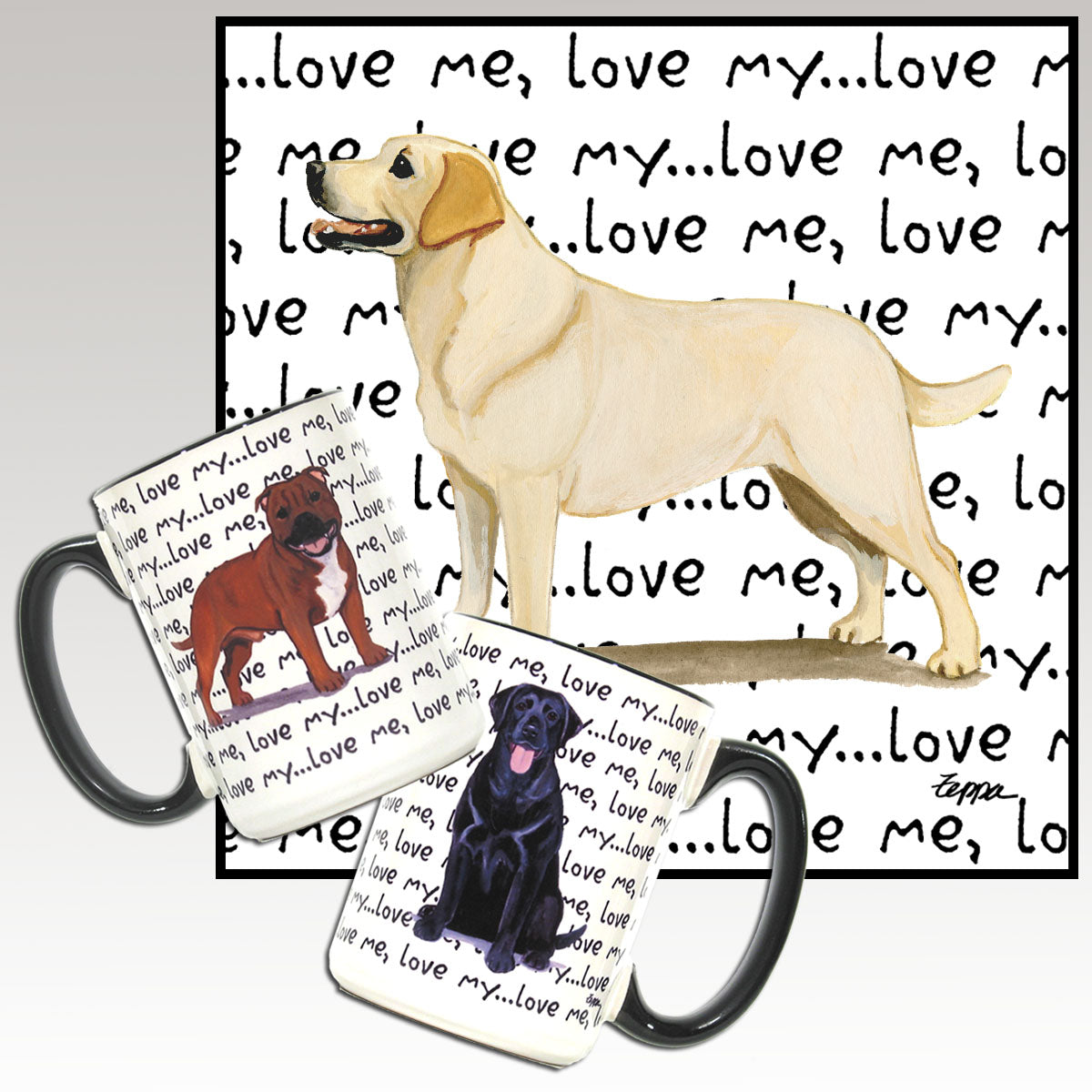 Labrador Retriever, Yellow Love Me Mug