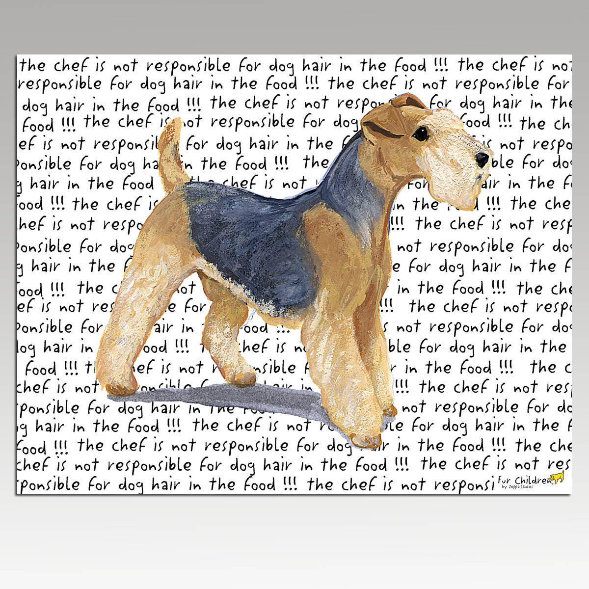 Lakeland Terrier Message Cutting Board - Rectangular