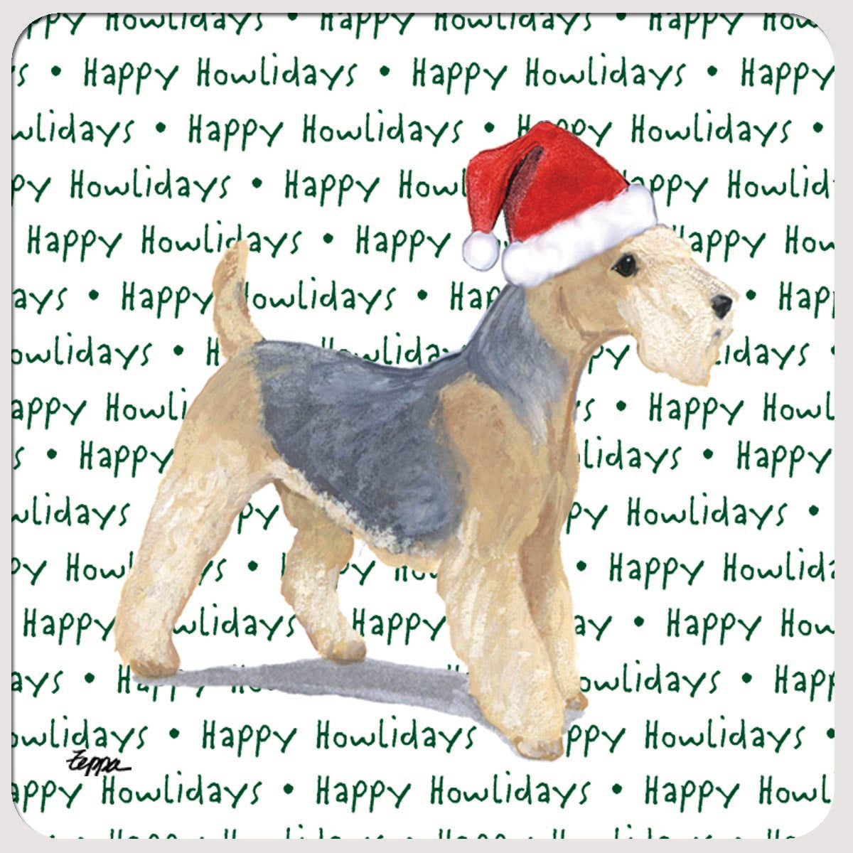 Lakeland Terrier Christmas Coasters