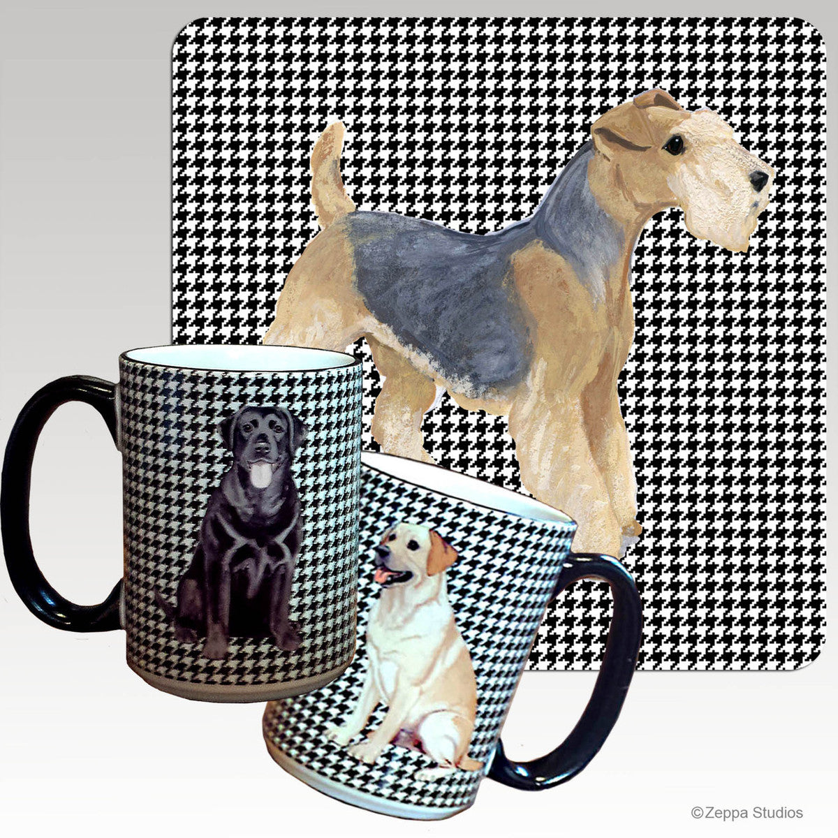 Lakeland Terrier Houndzstooth Mug