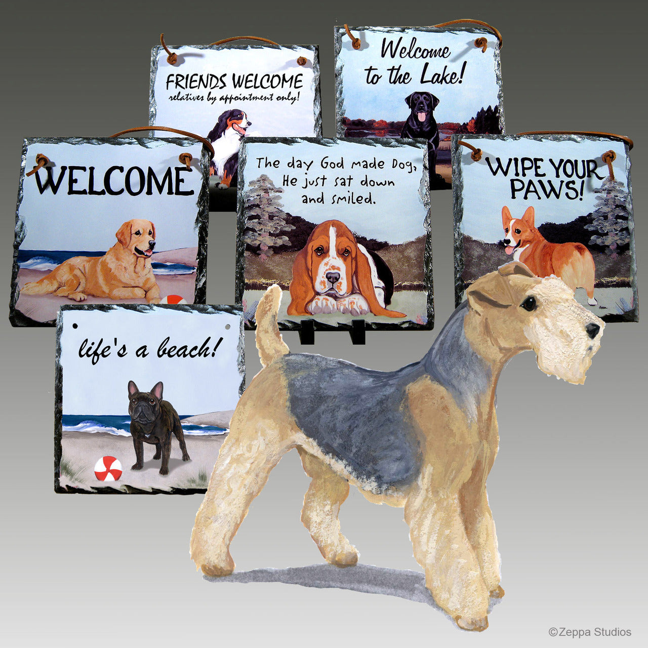Lakeland Terrier Slate Signs