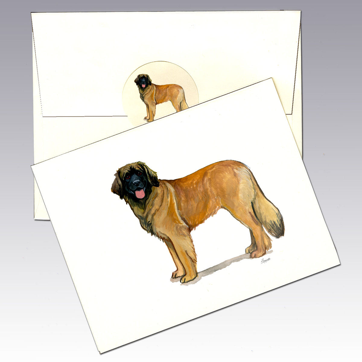 Leonberger Note Cards
