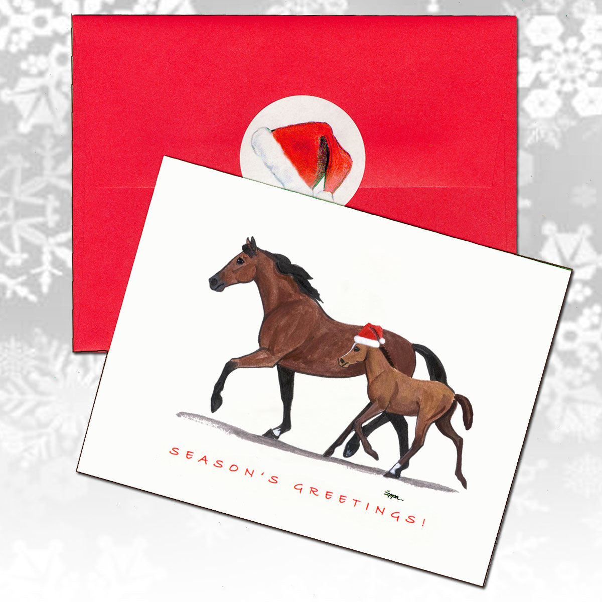 Mare & Foal Christmas Cards