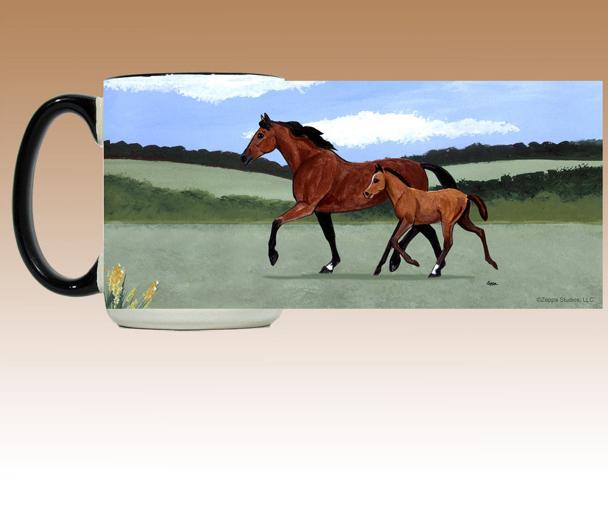Mare & Foal Scenic Mug