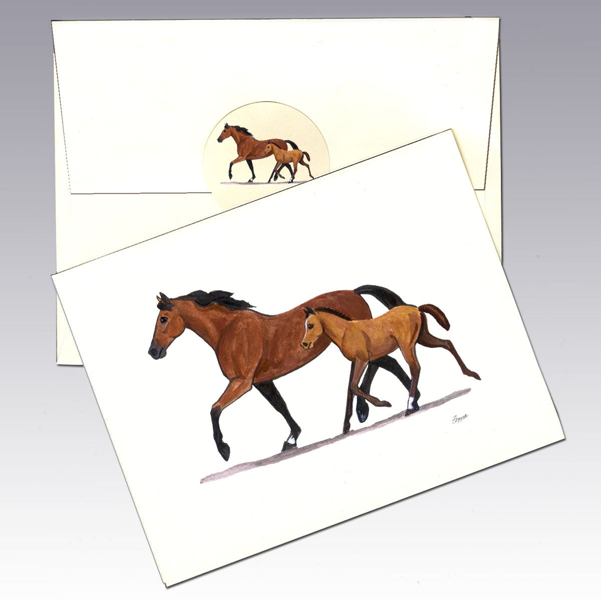 Mare & Foal Note Cards
