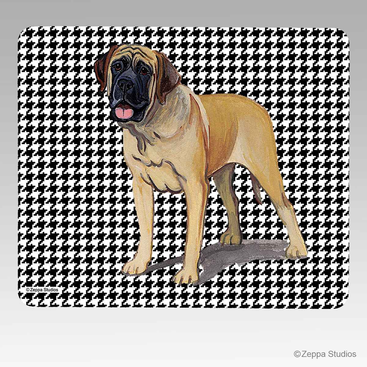 Mastiff Houndstooth Mouse Pad