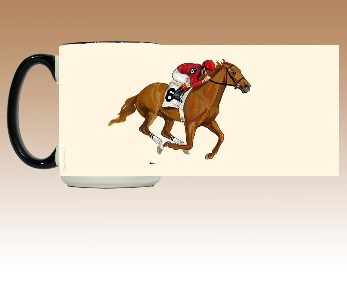 Race Horse  Scenic Mug