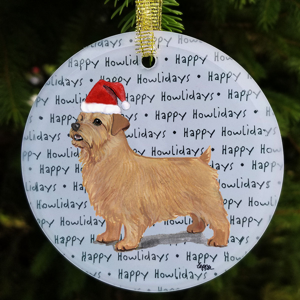 Norfolk Terrier Christmas Ornaments