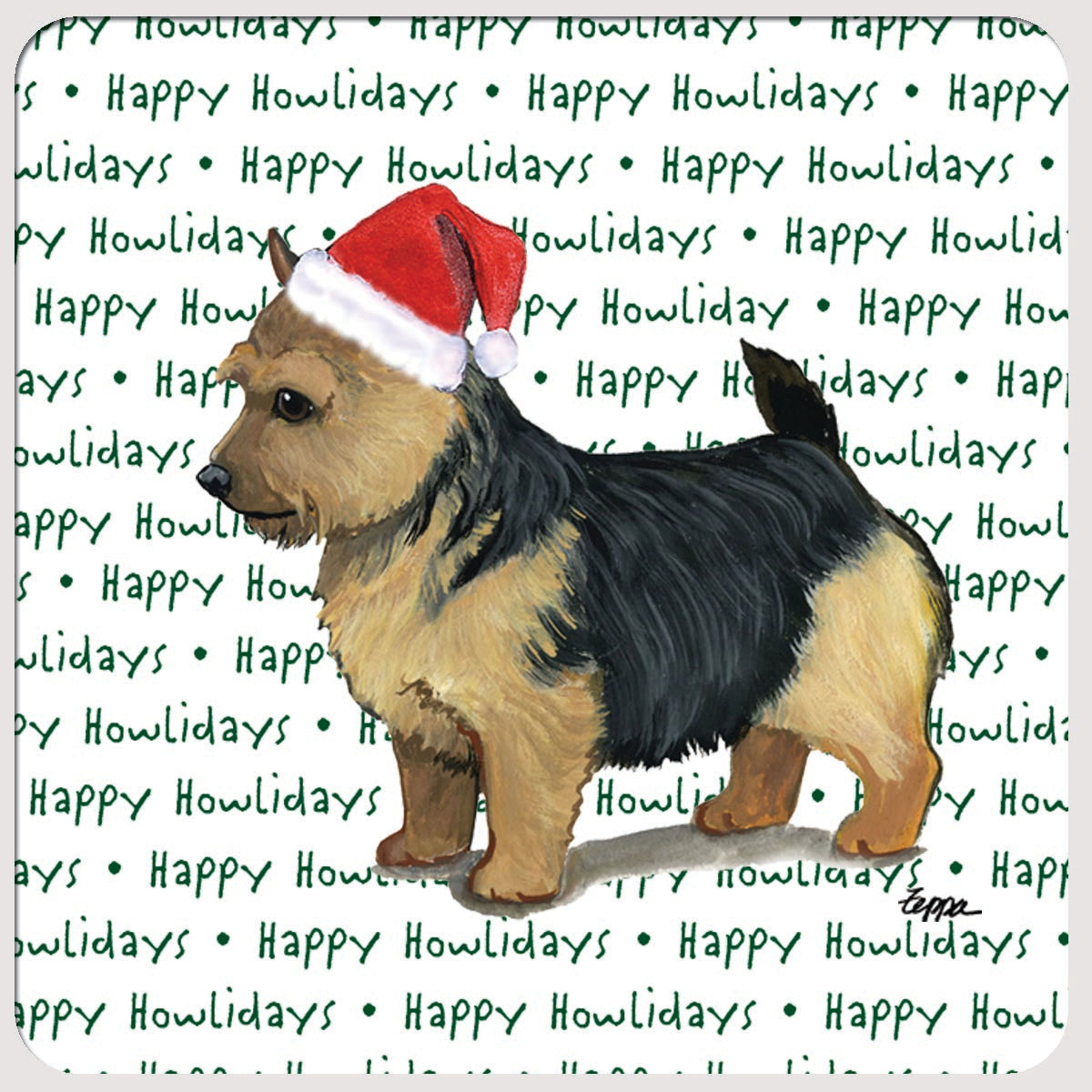 Norwich Terrier Christmas Coasters