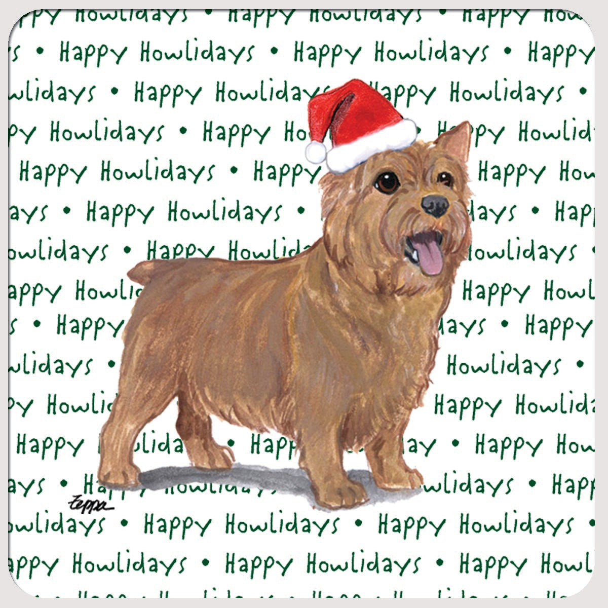 Norwich Terrier Christmas Coasters