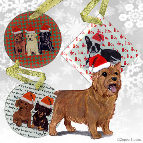 Norwich Terrier Christmas Ornaments