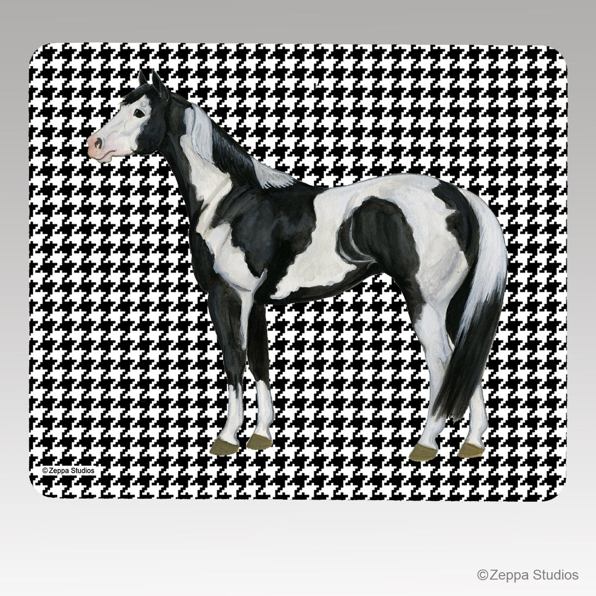 Paint Horse Houndstooth Mouse Pads